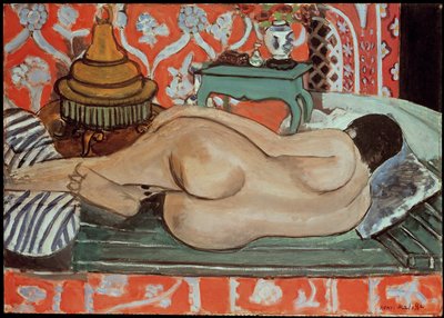 Makuuasennossa oleva alaston, selkä tekijältä Henri Matisse