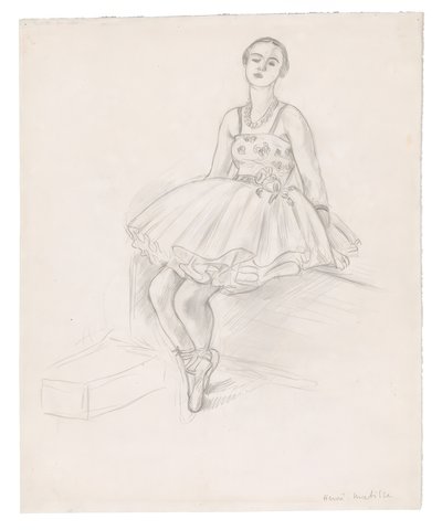 Istuva tanssija tekijältä Henri Matisse
