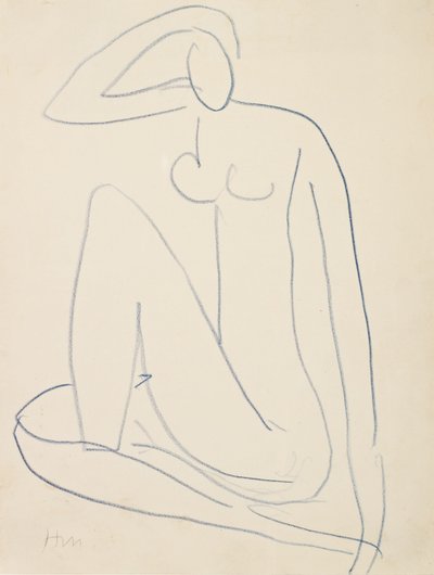 Istuva naishahmo tekijältä Henri Matisse