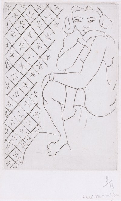 Istuva odalisko tekijältä Henri Matisse