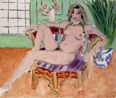 Istuva odalisko tekijältä Henri Matisse