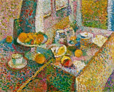 Asetelma (Sivupöytä ja pöytä) tekijältä Henri Matisse