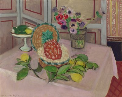 Asetelma: Ananas ja sitruunat tekijältä Henri Matisse