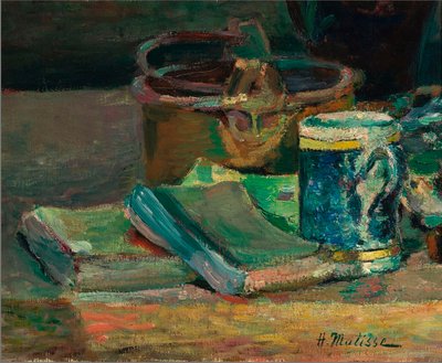 Still live with Books, noin 1895 (öljy kankaalle). tekijältä Henri Matisse