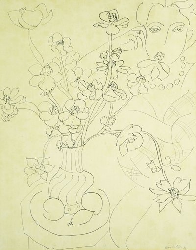 Tutkimus anemoneja ja naista varten, Harmonia sinisenä tekijältä Henri Matisse