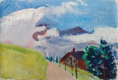 Sveitsiläinen maisema (Reitti Chezieresistä Villarsiin) tekijältä Henri Matisse