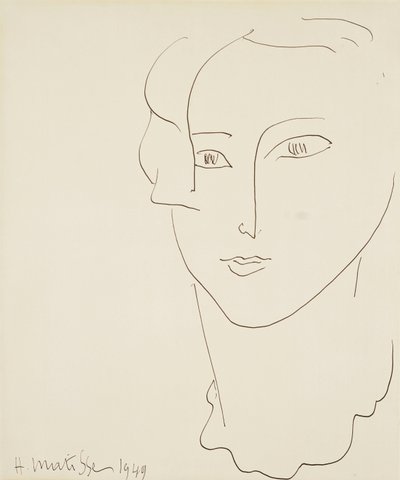 Naisen pää tekijältä Henri Matisse