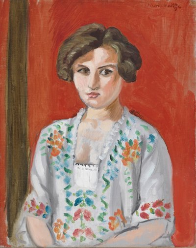 Bulgarialainen pusero, noin 1920 (öljy kankaalle) tekijältä Henri Matisse