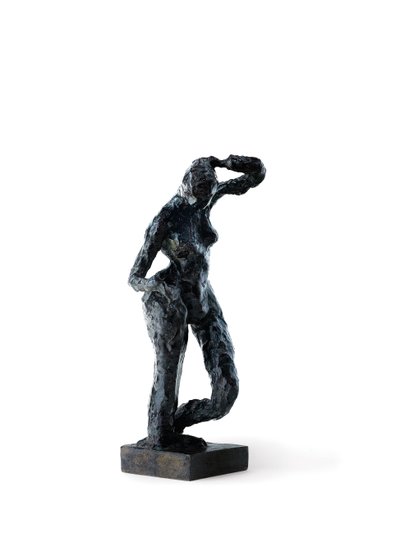 Tanssi (Tanssiliike), suunniteltu 1911, tämä versio valettu n.1930 (pronssi, musta patina). tekijältä Henri Matisse