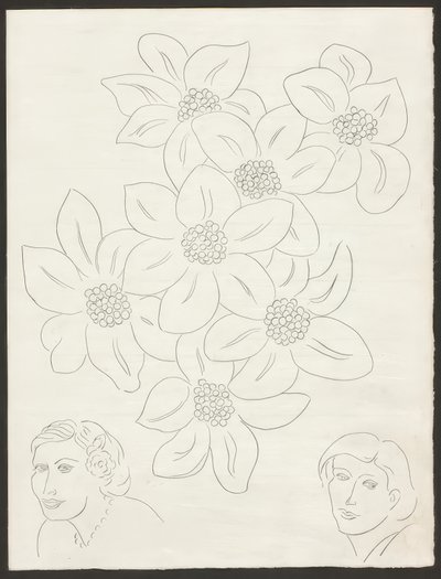 Kukkia, levy kuusi teoksesta Poesies de Mallarmé. tekijältä Henri Matisse