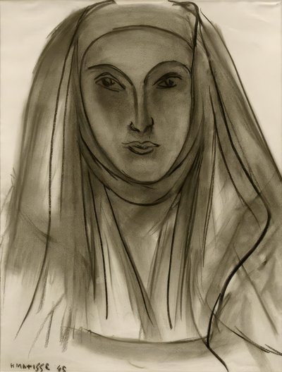 Nunna (Opiskelu portugalilaisia kirjeitä varten) tekijältä Henri Matisse
