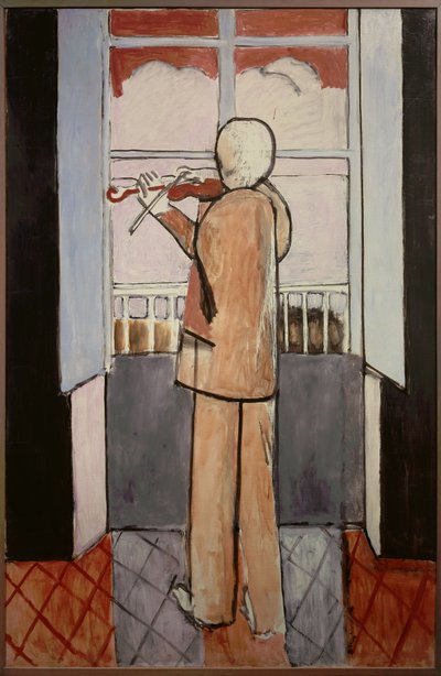 Viulisti ikkunan ääressä 1916 (öljy kankaalle) tekijältä Henri Matisse