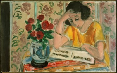 Nainen lukee tekijältä Henri Matisse