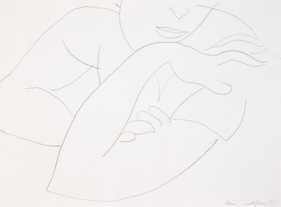 Nainen ristittyjen käsivarsien kanssa tekijältä Henri Matisse