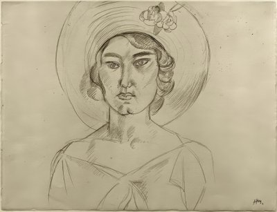 Nainen hatun kanssa tekijältä Henri Matisse