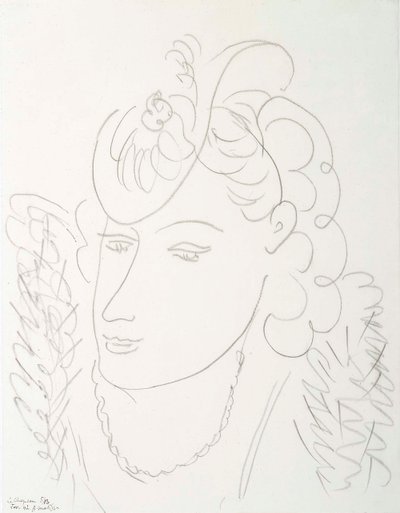 Nainen, jolla on hattu tekijältä Henri Matisse