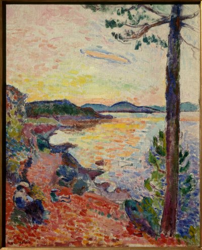 le gouter golfe de saint tropez 1904 (öljy kankaalle) tekijältä Henri Matisse