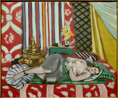 Odalisque a la culotte grise 1925 (öljy kankaalle) tekijältä Henri Matisse