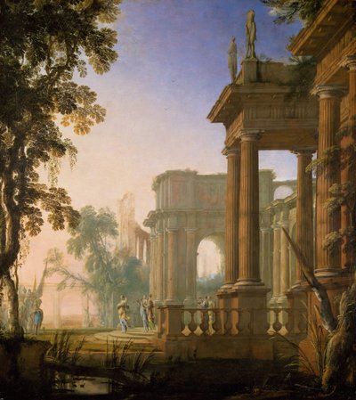 Jefta ja hänen tyttärensä, 1650-1700 tekijältä Henri Mauperche