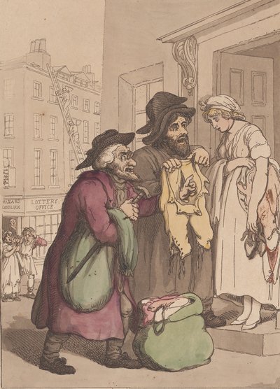 Cries of London, nro 7, Old Clothes, 4. toukokuuta 1799. tekijältä Henri Merke
