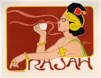 Rajah-kahvijuliste, 1897 tekijältä Henri Meunier