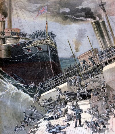Onnettomuus Victoria-aluksella, 22. kesäkuuta 1893. tekijältä Henri Meyer