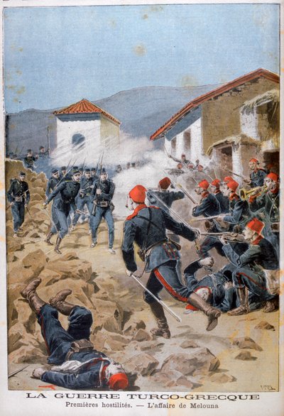 Melunan taistelu, Kreikan ja Turkin sota, 1897 tekijältä Henri Meyer