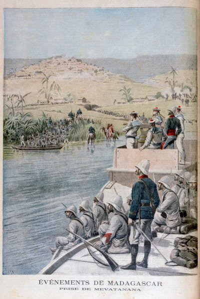 Tapahtumat Madagaskarilla: Mevatananan vangitseminen, 1895 tekijältä Henri Meyer