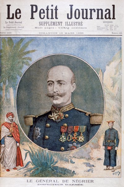 Kenraali de Négrier, Ranskan armeijan kenraalitarkastaja, 1895 tekijältä Henri Meyer