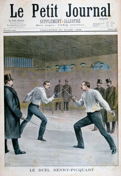 Henry-Picquartin kaksintaistelu, 1898 tekijältä Henri Meyer