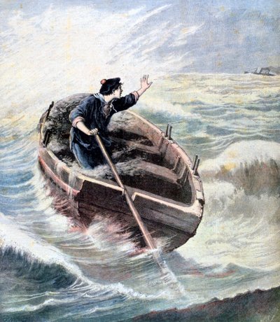 Kadonnut merellä, 1891 tekijältä Henri Meyer