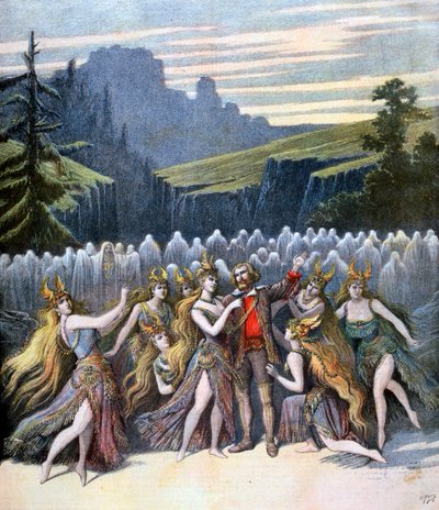 Lepää rauhassa, esitys Théâtre de la Gaîtéssa, 1894 tekijältä Henri Meyer