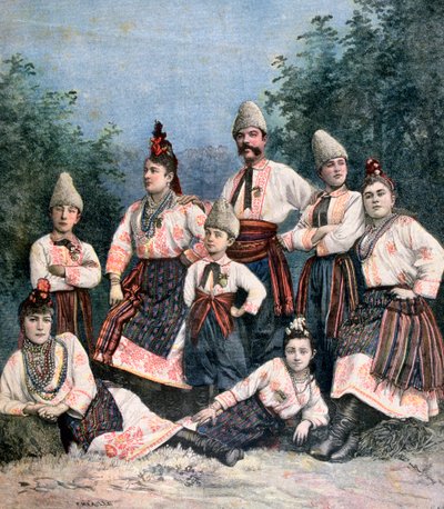 Venäläiset laulajat, 1891 tekijältä Henri Meyer