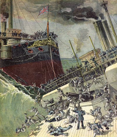Englantilainen alus HMS Camperdown tekijältä Henri Meyer