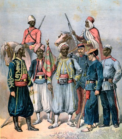 Ranskan siirtomaajoukot, 1891. tekijältä Henri Meyer