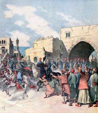 Ranskan konsuli saapuu Betlehemiin joulujuhlissa vuonna 1892 tekijältä Henri Meyer
