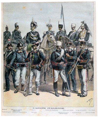 Italian armeija, 1892 tekijältä Henri Meyer