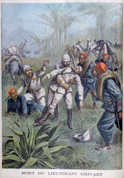 Luutnantti Grivartin kuolema, Niger, 1899 tekijältä Henri Meyer