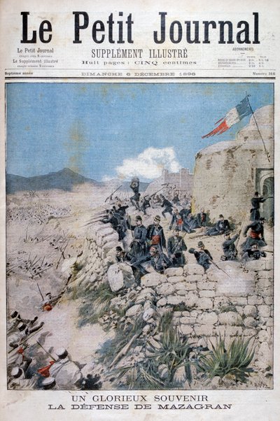 Mazagranin puolustus, Algeria, 1896 tekijältä Henri Meyer