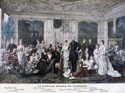 Tanskan kuninkaallinen perhe, 1891 tekijältä Henri Meyer