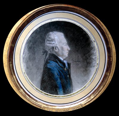 Brissacin herttua Louis Hercule Timoleon de Cosse (Cosse-Brissac) (1734-1792) muotokuva Hän on Ranskan suuri korinvalmistaja ja Pariisin kuvernööri Ranskan vallankumouksen aikaan. Henri Pierre Danloux