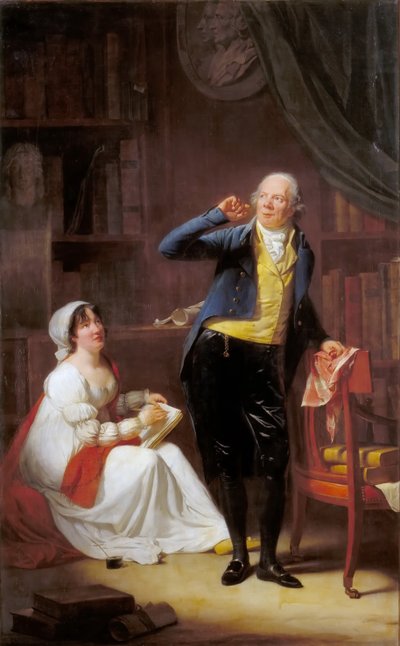 Jacques Delille ja hänen vaimonsa tekijältä Henri Pierre Danloux