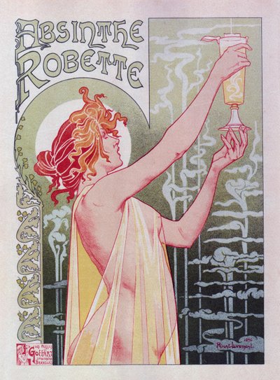 Absinthe Robette -juliste, 1896 tekijältä Henri Henri Antoine Théodore Livemont