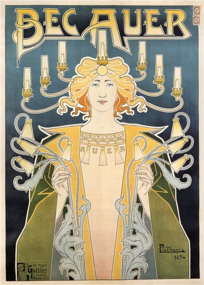 Nokka Auer, 1896 tekijältä Henri Henri Antoine Théodore Livemont