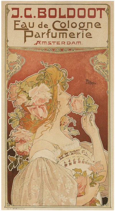 Eau de Cologne -hajuvesi, 1899 tekijältä Henri Henri Antoine Théodore Livemont