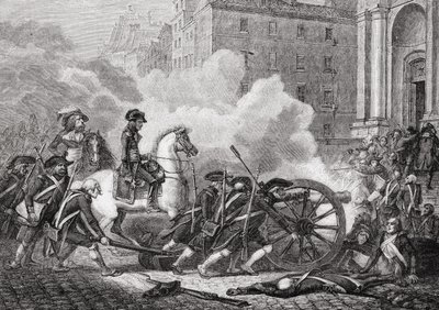 Pariisin osien tappio, toukokuu 1795, Louis Blancin (1811-82) "Histoire de la Revolution Francaise" -teoksesta, kaiverrettu Paul Jonnard (k.1902) 1847-62 tekijältä Henri Renaud