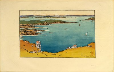 Pointe de la Haye La Gardesta nähtynä – Guérin (Saint-Briac) tekijältä Henri Rivière