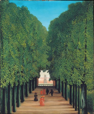 Saint-Cloudin puiston puistokuja tekijältä Henri Rousseau