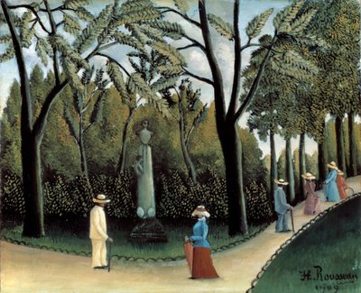 Luxemburgin puutarhat, Chopinin muistomerkki, 1909 tekijältä Henri Rousseau