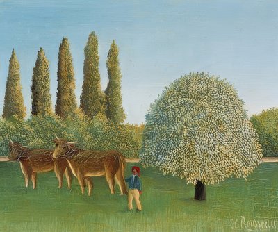 Niitty (paju). 1910 tekijältä Henri Rousseau
